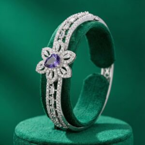 The Violet Baguette Bloom Bangle