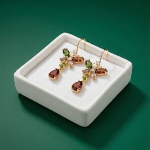 The Amber Autumn Whisper Earrings