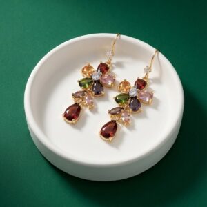 The Garnet Berry Bouquet Earrings