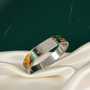 The Silver Mosaic Art Cuff