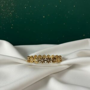 The Golden Daisy Chain Eternity Bangle