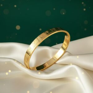 The Golden Roman Numeral Classic Cuff